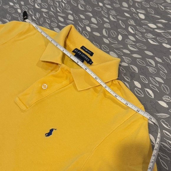 RALPH LAUREN Girl’s Yellow Polo Shirt, size Medium - Picture 5 of 7